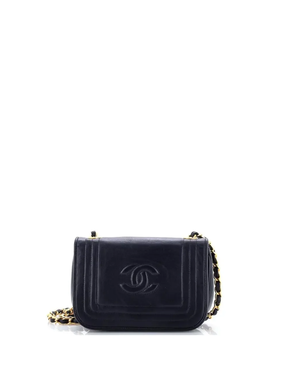 Chanel Vintage Cc Stitch Flap Bag #334907C20B